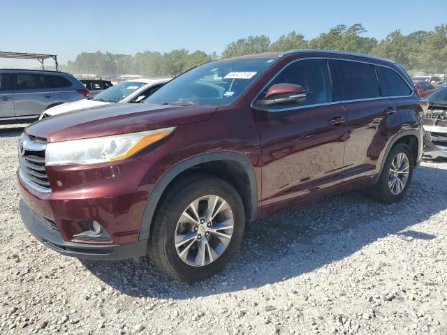 VIN 5TDKKRFHXES028347 2014 Toyota Highlander, Xle no.1