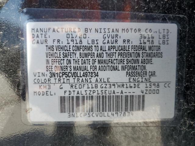 2020 NISSAN KICKS SV - 3N1CP5CV0LL497834