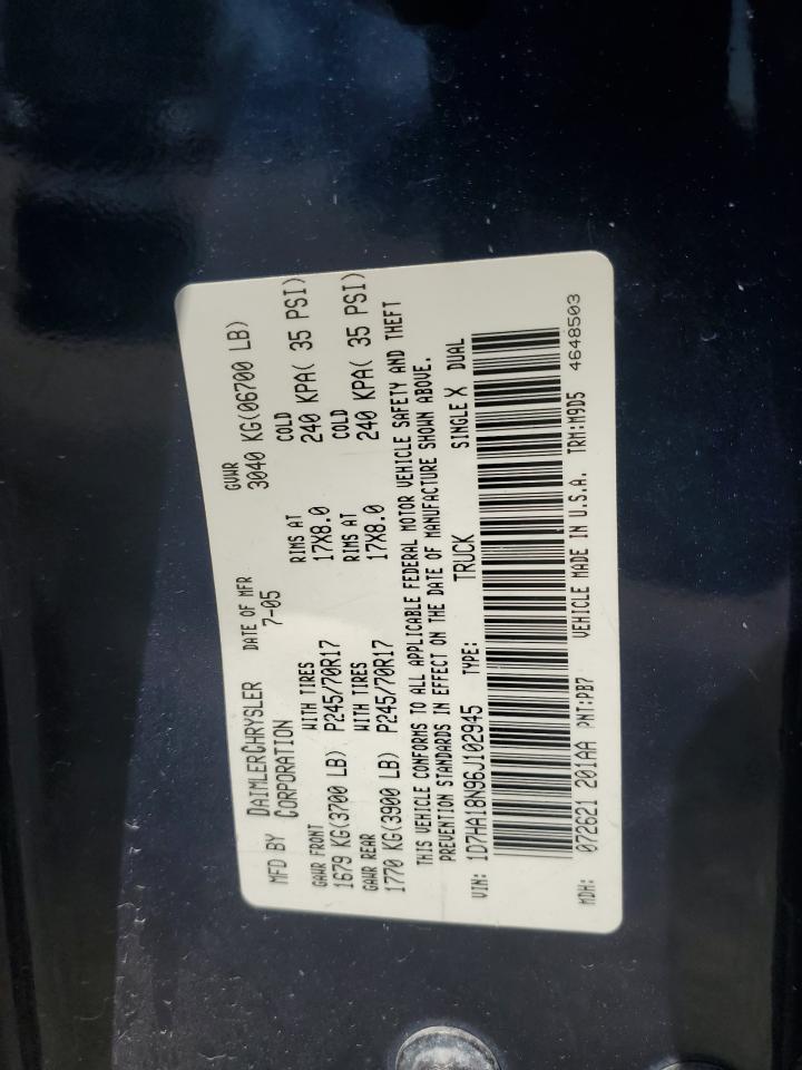 1D7HA18N96J102945 2006 Dodge Ram 1500 St