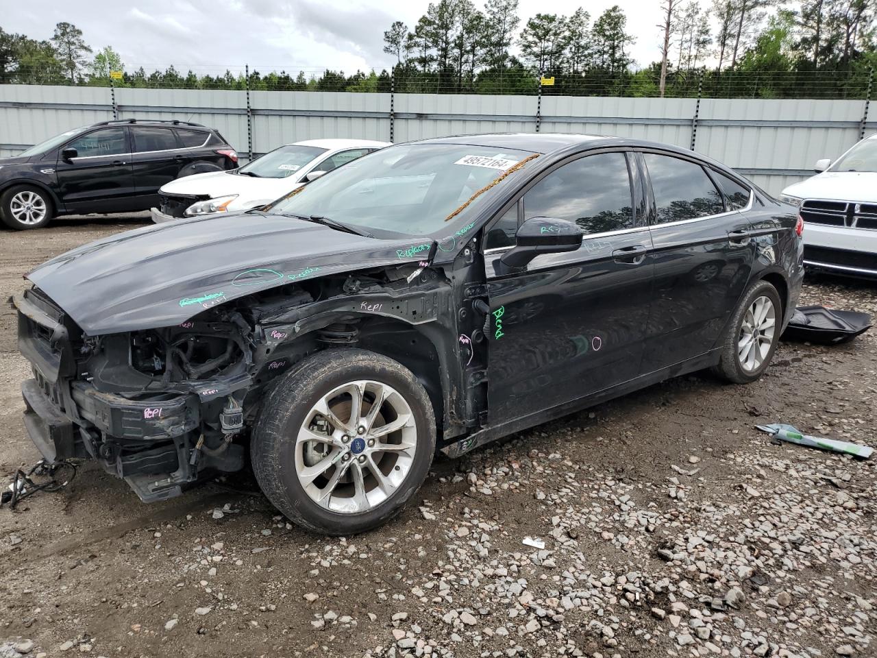 2019 Ford Fusion Se vin: 3FA6P0HD1KR267069