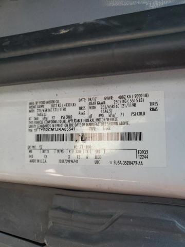 2018 Ford Transit T-250 VIN: 1FTYR2CM1JKA05541 Lot: 50854034