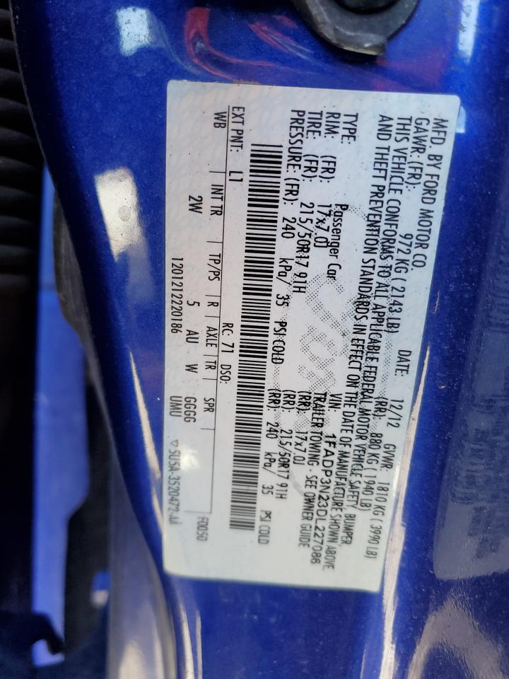 1FADP3N23DL227086 2013 Ford Focus Titanium