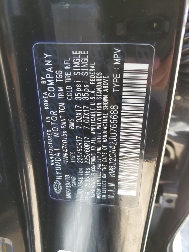 KM8J2CA42JU766688 2018 Hyundai Tucson Se