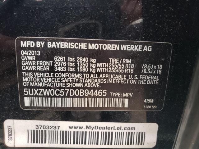 Lot #2473455103 2013 BMW X5 XDRIVE3 salvage car