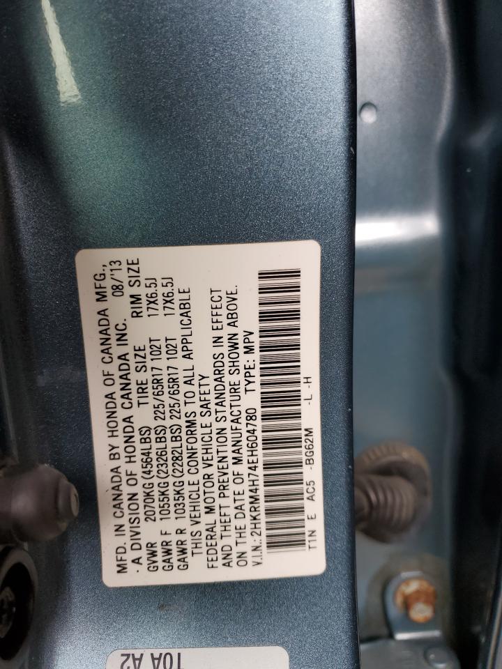 2HKRM4H74EH604780 2014 Honda Cr-V Exl