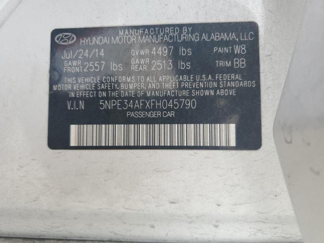 2015 Hyundai Sonata Sport VIN: 5NPE34AFXFH045790 Lot: 51872714