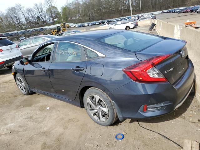 HONDA CIVIC LX 2020 charcoal  gas 2HGFC2F68LH524409 photo #3