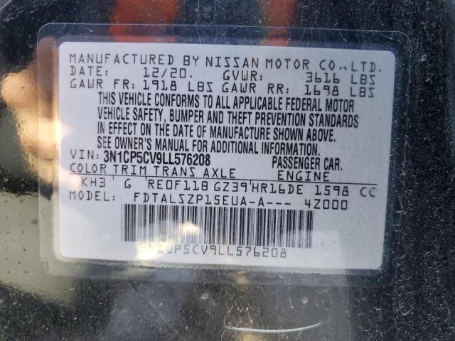 3N1CP5CV9LL576208 2020 Nissan Kicks Sv