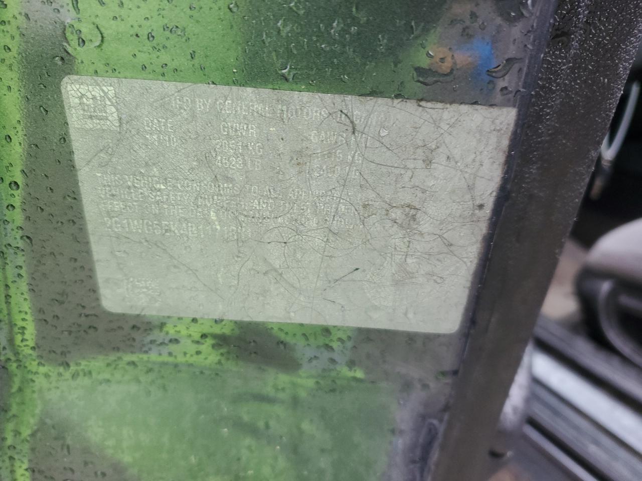 2G1WG5EK4B1171881 2011 Chevrolet Impala Lt