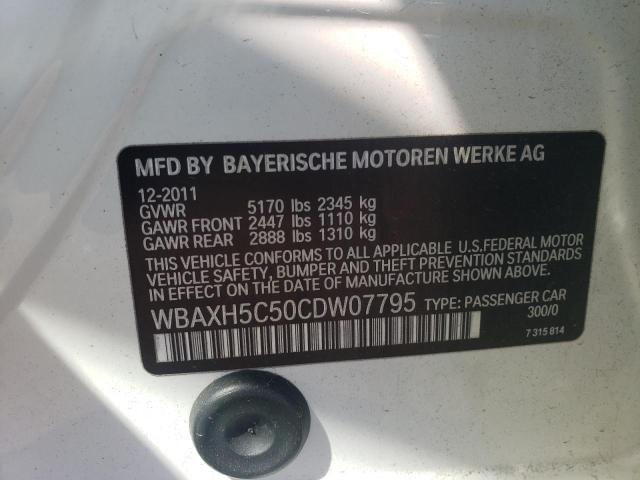 2012 BMW 528 Xi VIN: WBAXH5C50CDW07795 Lot: 49490664