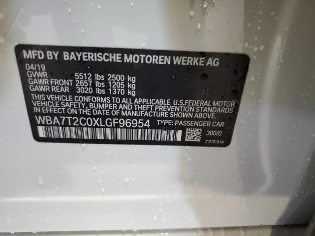 2020 BMW 740 I VIN: WBA7T2C0XLGF96954 Lot: 51820314