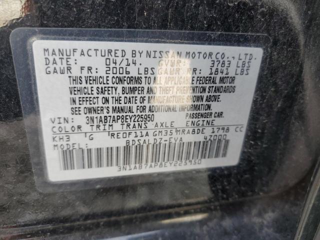 2014 Nissan Sentra S VIN: 3N1AB7AP8EY225950 Lot: 49961414
