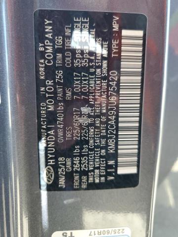 2018 Hyundai Tucson Se VIN: KM8J2CA49JU675420 Lot: 51529394