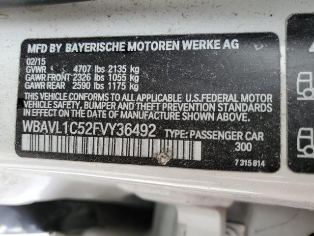 VIN WBAVL1C52FVY36492 2015 BMW X1, Xdrive28I no.13