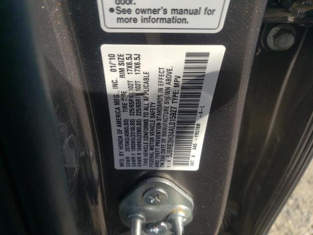 2010 Honda Cr-V Lx VIN: 5J6RE3H34AL015927 Lot: 47310354