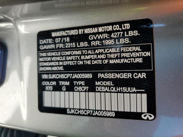 2018 INFINITI QX30 PURE - SJKCH5CP7JA005989