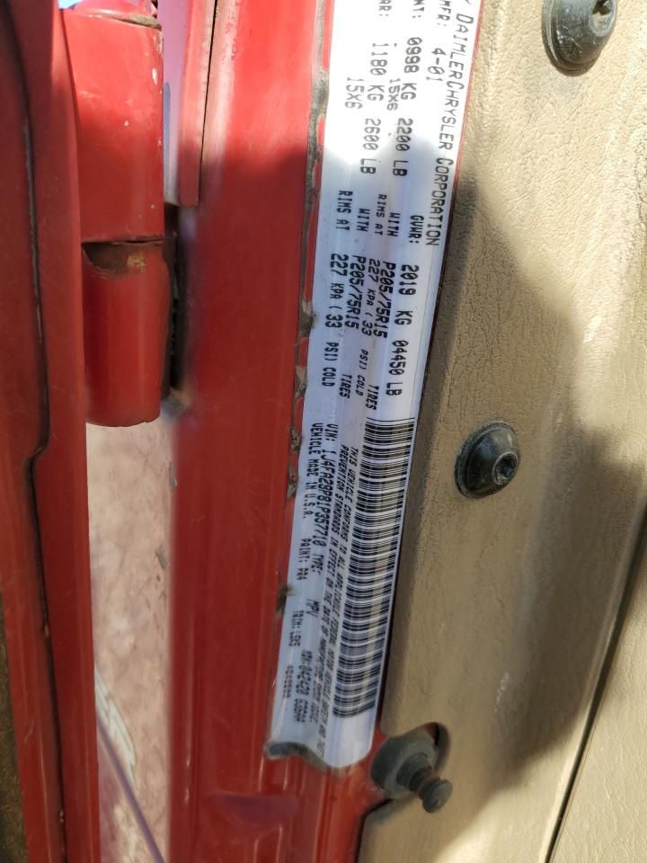 1J4FA29P81P357710 2001 Jeep Wrangler / Tj Se