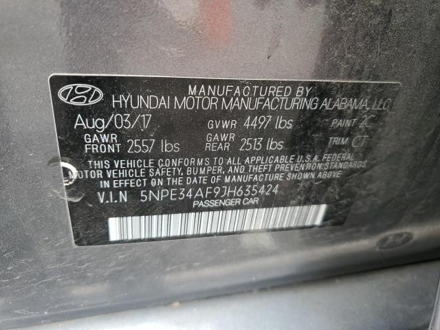 5NPE34AF9JH635424 2018 HYUNDAI SONATA - Image 12