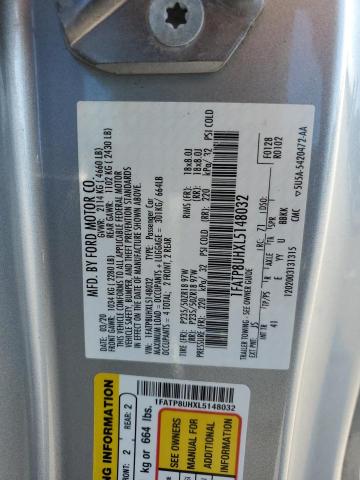 2020 Ford Mustang VIN: 1FATP8UHXL5148032 Lot: 52193604