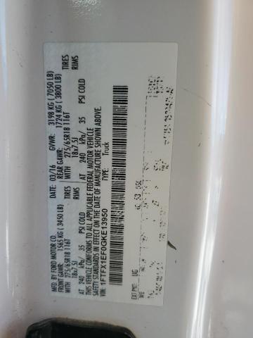 2016 Ford F150 Super Cab VIN: 1FTFX1EF0GKE13950 Lot: 50522634