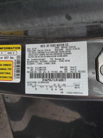 3FA6P0G75LR160877 2020 FORD FUSION - Image 12