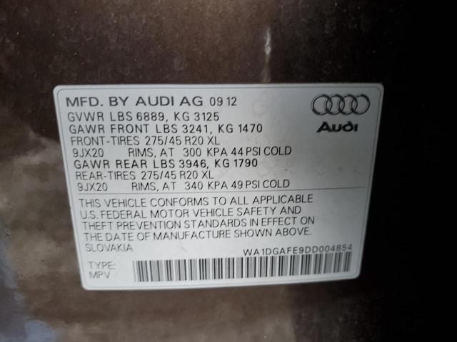 2013 Audi Q7 Prestige VIN: WA1DGAFE9DD004854 Lot: 52414254