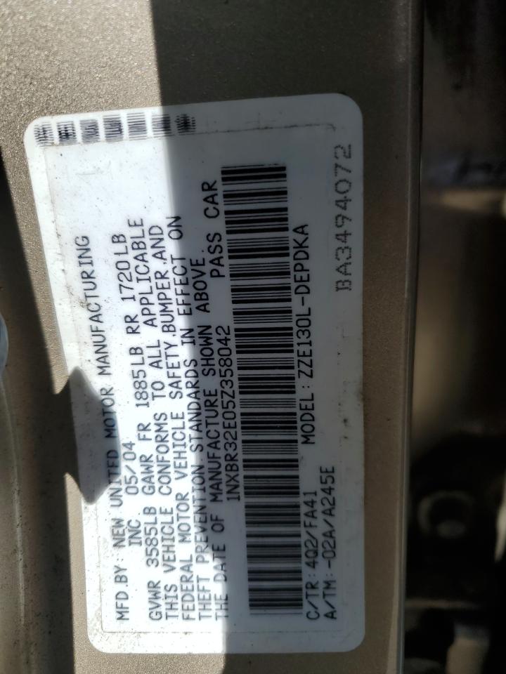 1NXBR32E05Z358042 2005 Toyota Corolla Ce