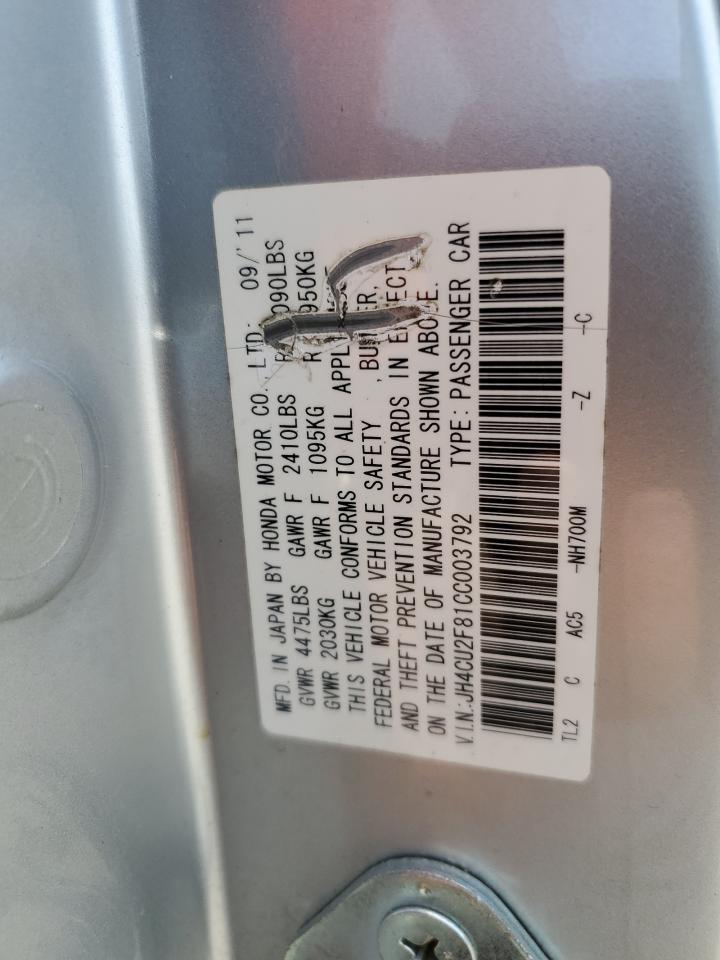 JH4CU2F81CC003792 2012 Acura Tsx Se