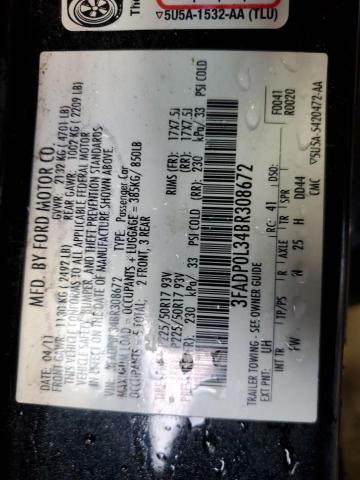 2011 Ford Fusion Hybrid VIN: 3FADP0L34BR308672 Lot: 52642804