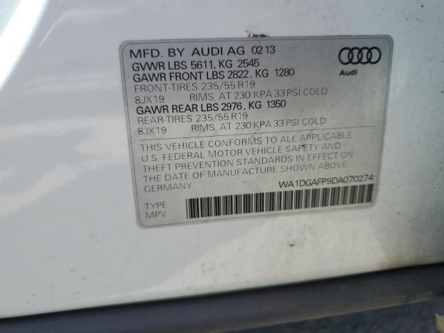 VIN WA1DGAFP9DA070274 2013 Audi Q5, Premium Plus no.14