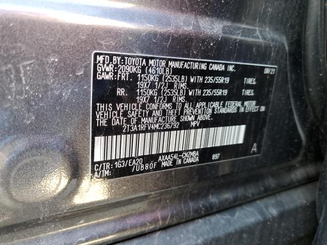 2021 Toyota Rav4 Xle Premium VIN: 2T3A1RFV4MC236792 Lot: 50961074