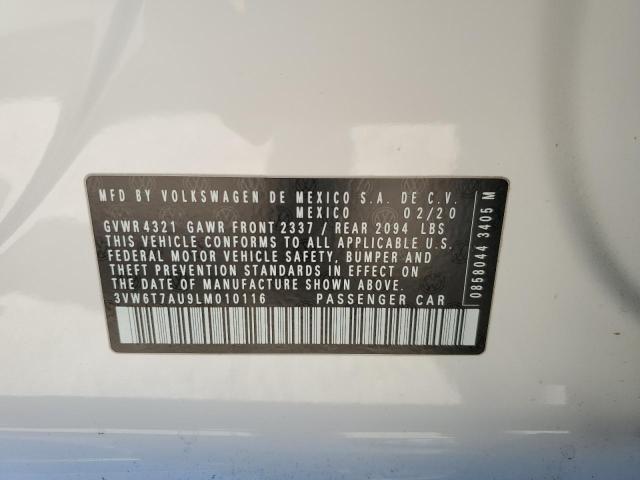 Lot #2470857854 2020 VOLKSWAGEN GTI S salvage car