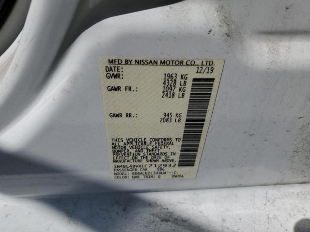 2020 Nissan Altima S VIN: 1N4BL4BVXLC212932 Lot: 51249444