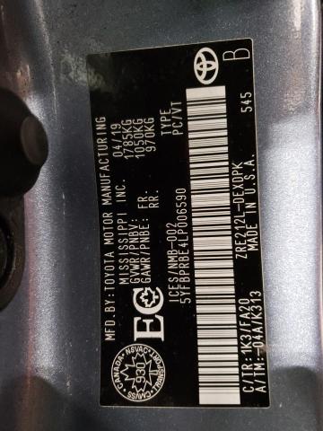 2020 TOYOTA COROLLA LE - 5YFBPRBE4LP006590