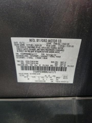 2011 Ford Taurus Sel VIN: 1FAHP2EW8BG161171 Lot: 52028244