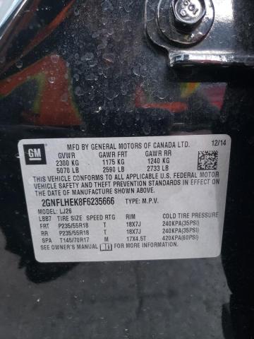 2015 CHEVROLET EQUINOX LT - 2GNFLHEK8F6235666