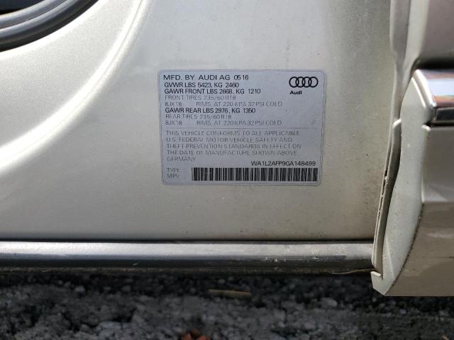 2016 AUDI Q5 PREMIUM - WA1L2AFP9GA148499