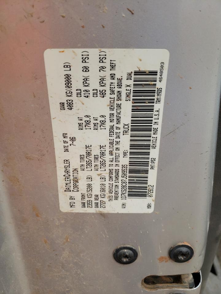 1D7KS28C87J509535 2007 Dodge Ram 2500 St