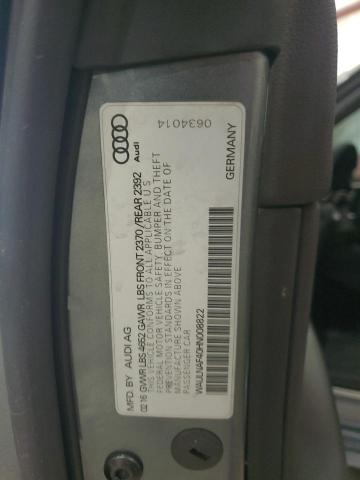 2017 Audi A4 Premium Plus VIN: WAULNAF40HN008822 Lot: 52286874