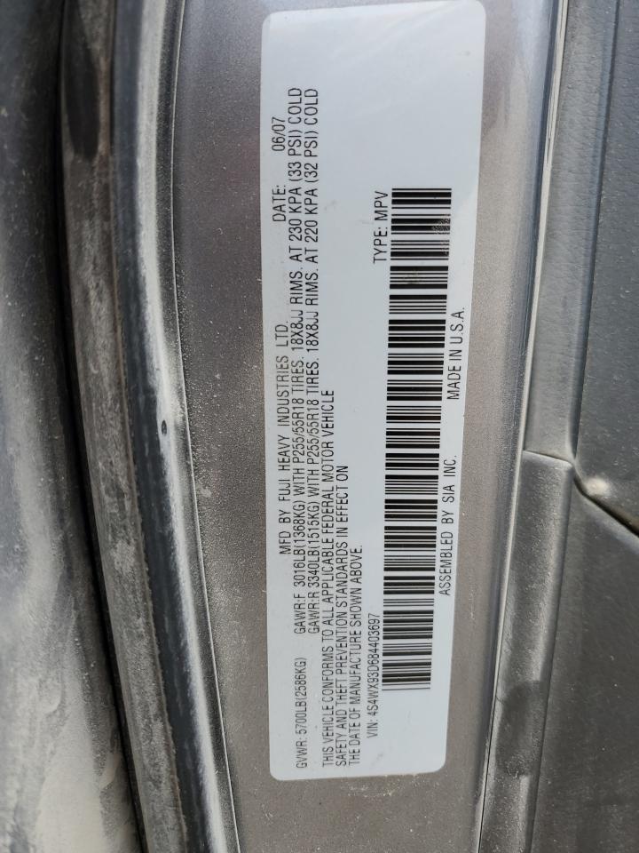 4S4WX93D684403697 2008 Subaru Tribeca Limited