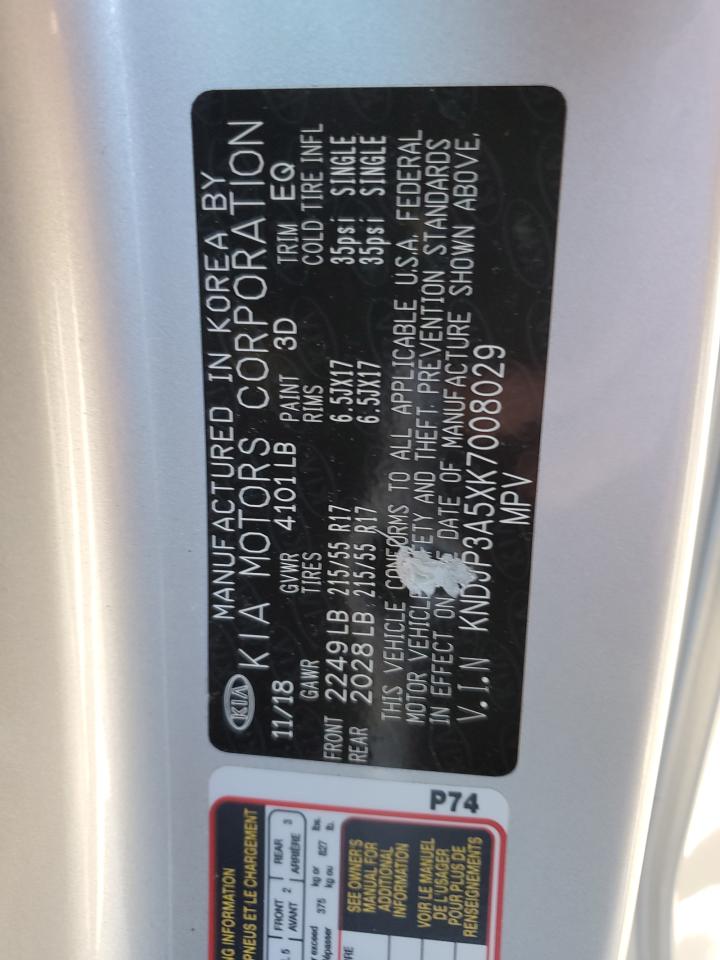 KNDJP3A5XK7008029 2019 Kia Soul +