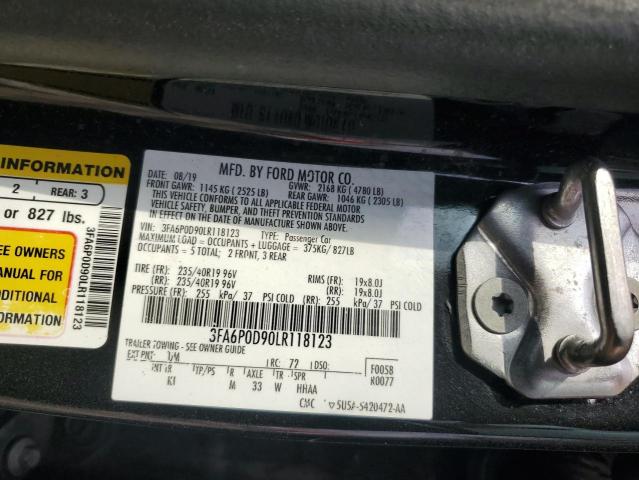 3FA6P0D90LR118123 Ford Fusion TIT 12