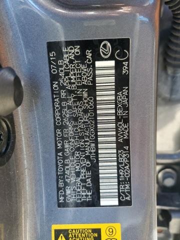 2016 LEXUS ES 300H JTHBW1GGXG2101060