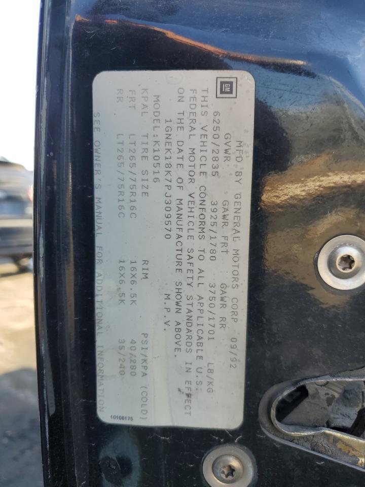 1GNEK18K7PJ309570 1993 Chevrolet Blazer K1500 1GNEK18K7PJ309570 1993 Chevrolet Blazer K1500
