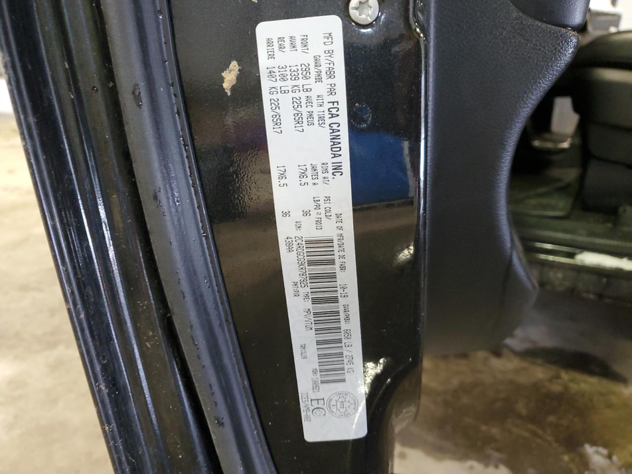 2C4RDGCG9KR787925 2019 Dodge Grand Caravan Sxt