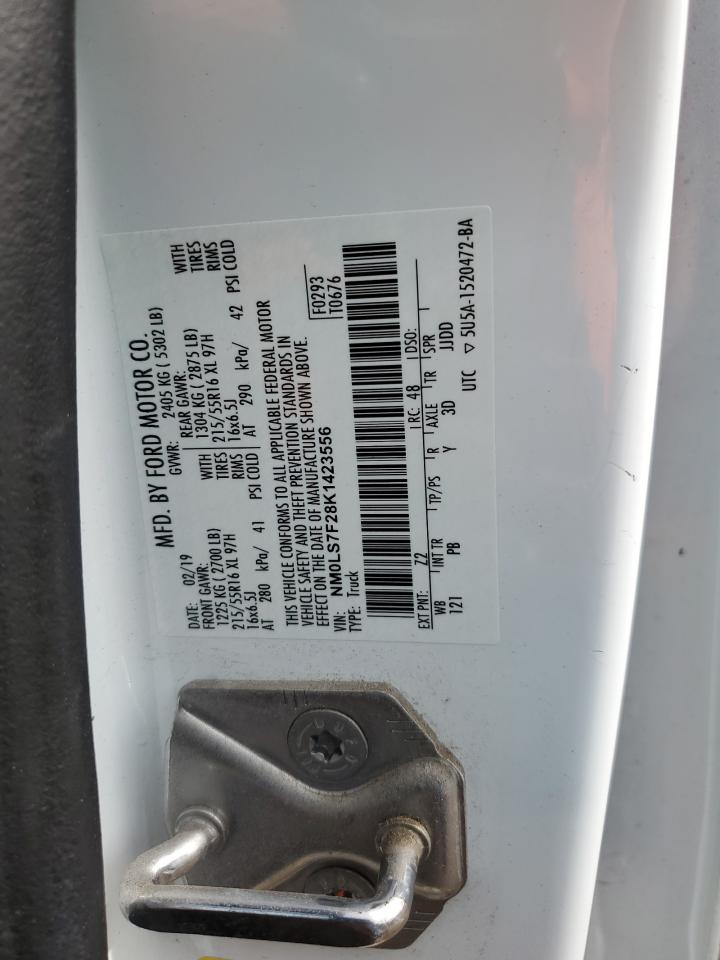 NM0LS7F28K1423556 2019 Ford Transit Connect Xlt