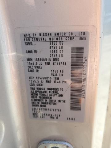 2015 Chevrolet City Express Ls VIN: 3N63M0YN6FK703764 Lot: 51929074