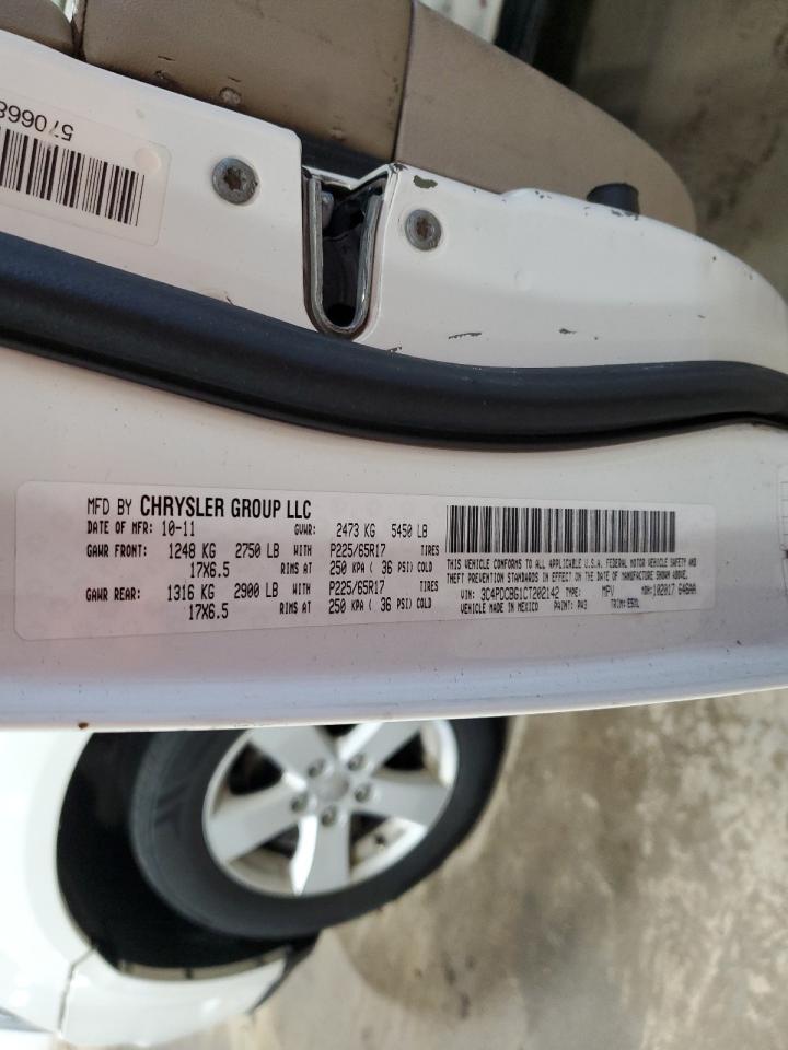 3C4PDCBG1CT202142 2012 Dodge Journey Sxt