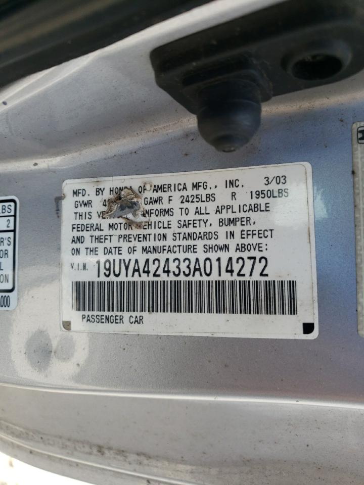 19UYA42433A014272 2003 Acura 3.2Cl