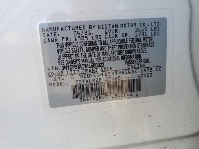 2021 NISSAN KICKS S - 3N1CP5BV7ML500022